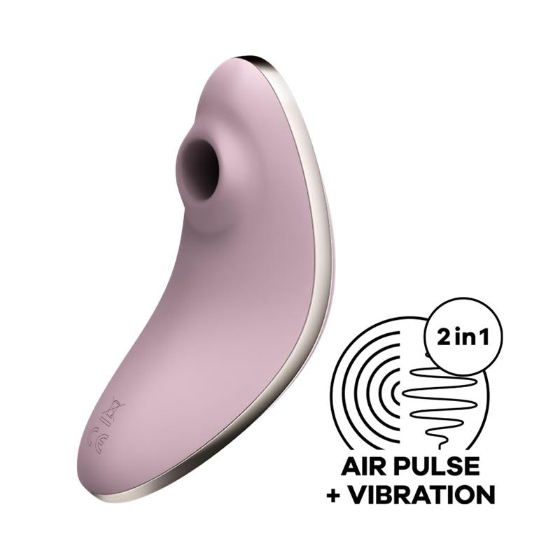 Pulsuojantis ir Vibruojantis Klitorio Stimuliatorius, sekso žaislai moterims, Puiki dovana Jai - Satisfyer VULVA LOVER 1 Air Pulse Clitoris Stimulator