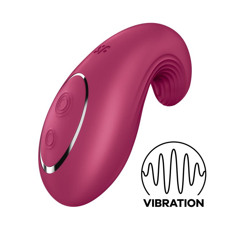 Galingas klitorio stimuliatorius, moteriškas vibratorius, sekso žaislai moterims - SATISFYER VIBE DIPPING DELIGHT BERRY