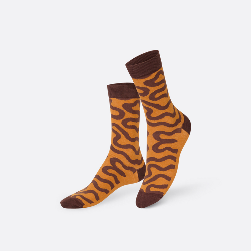 EAT MY SOCKS Éclair au Chocolat, Kojinės EKLERAS - Plikytas Pyragaitis su Šokoladu, žaismingos spalvotos kojinės, Originali dovana vyrams, moterims, vaikams ir paaugliams, universalus dydis, pyragaičio formos kojinės