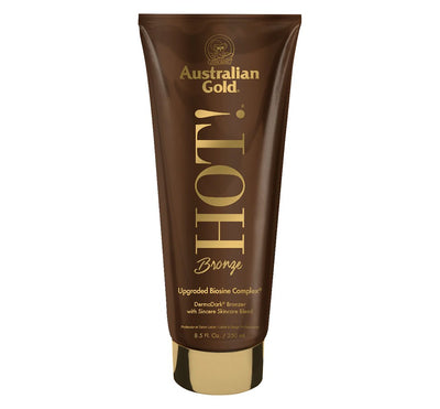 Soliariumo įdegio kremas su natūraliais bronzantais Australian Gold HOT! BRONZE 250ml