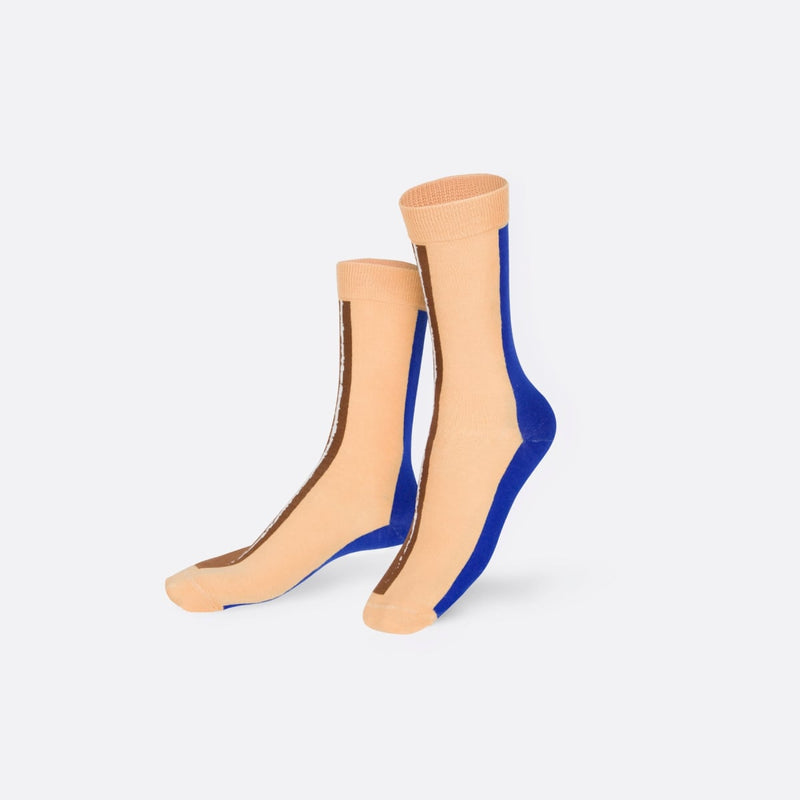 Kojinės Cinamono suktinukas, žaismingos spalvotos kojinės, Originali dovana vyrams, moterims, vaikams ir paaugliams, universalus dydis, cinamono keksiuko formos kojinės - EAT MY SOCKS Cinnamon Roll