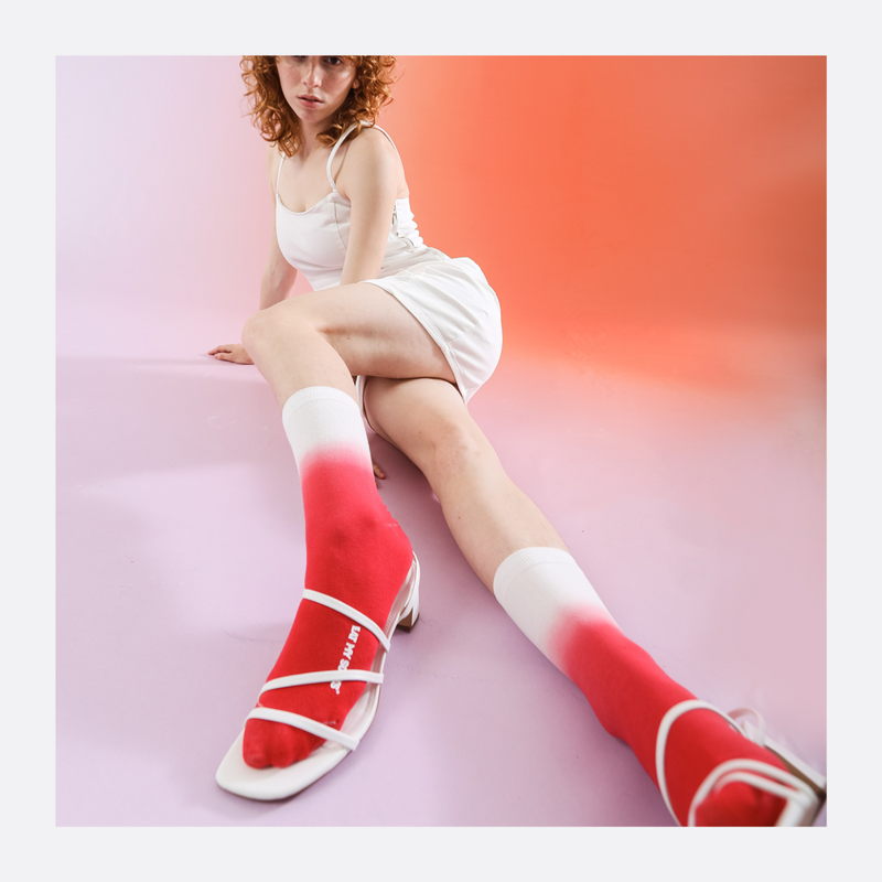 Kojinės Naminis Braškių Džemas, žaismingos spalvotos kojinės, Originali dovana vyrams, moterims, vaikams ir paaugliams, universalus dydis, braškinio džemo formos kojinės - EAT MY SOCKS Homemade Jam