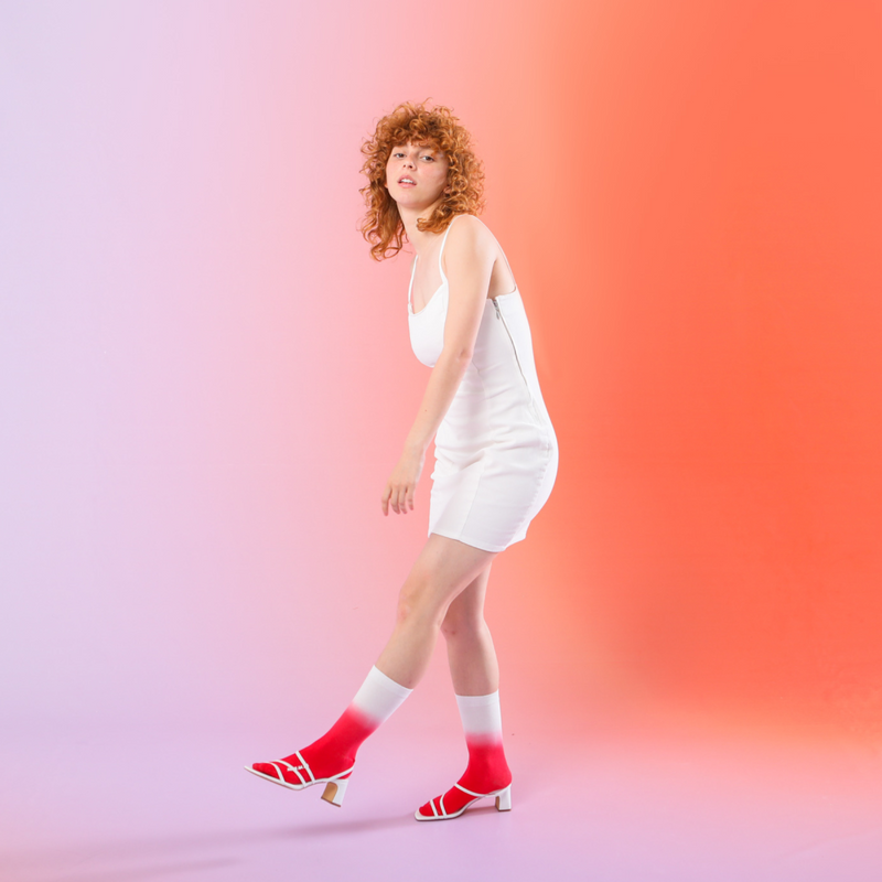 Kojinės Naminis Braškių Džemas, žaismingos spalvotos kojinės, Originali dovana vyrams, moterims, vaikams ir paaugliams, universalus dydis, braškinio džemo formos kojinės - EAT MY SOCKS Homemade Jam