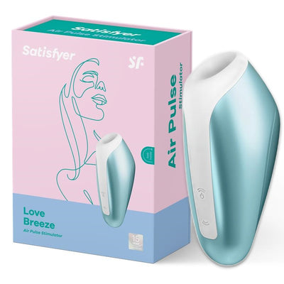 Pulsuojantis ir Vibruojantis Klitorio Stimuliatorius, sekso žaislai moterims, moteriškas vibratorius, Puiki dovana Jai - Satisfyer LOVE BREEZE Air Pulse Clitoris Stimulator
