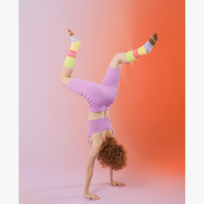 Kojinės Sausainiai Makarunai, žaismingos spalvotos kojinės, Originali dovana vyrams, moterims, vaikams ir paaugliams, universalus dydis, Macaron pyragaičių formos kojinės  - EAT MY SOCKS Bon Macaron