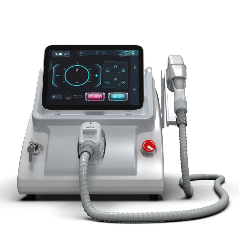 Profesionalus nešiojamas IPL + RF aparatas plaukelių šalinimui ir odos atjauninimui grožio salonams