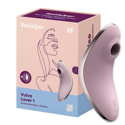 Pulsuojantis ir Vibruojantis Klitorio Stimuliatorius, sekso žaislai moterims, Puiki dovana Jai - Satisfyer VULVA LOVER 1 Air Pulse Clitoris Stimulator