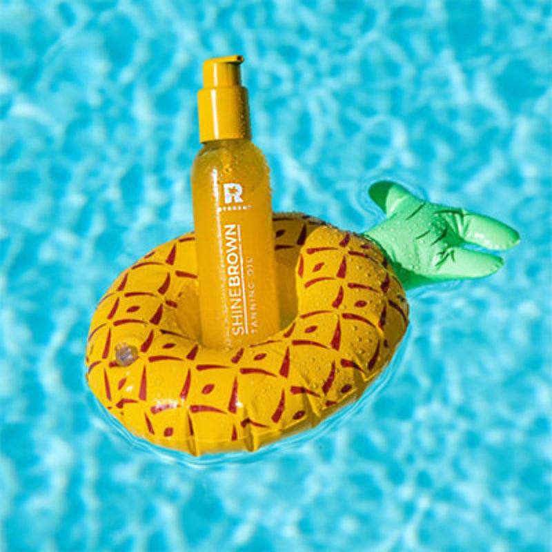 Tropinių vaisių įdegio losjonas šviesiai ir jautriai odai - BYROKKO Shine Brown Tropical Tanning Oil