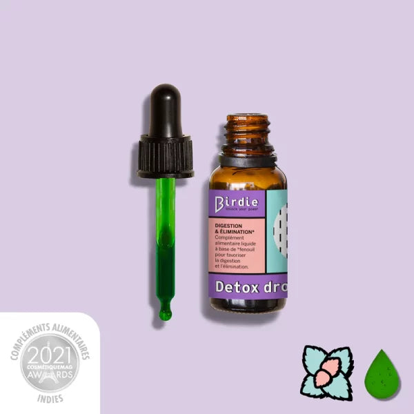 Birdie Nutrition eliksyras „Detox Drops“ – detoksikacijos lašai virškinimui