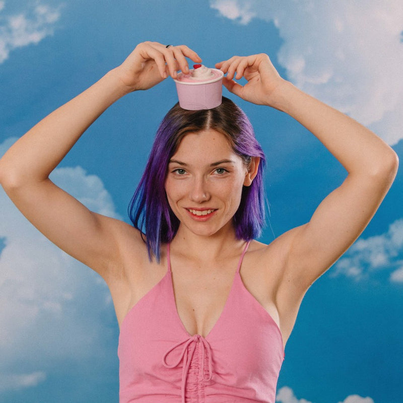 EAT MY SOCKS Strawberry Cupcake, Kojinės Braškinis Keksiukas, žaismingos spalvotos kojinės, Originali dovana vyrams, moterims, vaikams ir paaugliams, universalus dydis, keksiuko formos kojinės