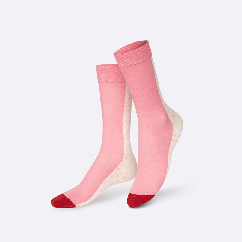 EAT MY SOCKS Strawberry Cupcake, Kojinės Braškinis Keksiukas, žaismingos spalvotos kojinės, Originali dovana vyrams, moterims, vaikams ir paaugliams, universalus dydis, keksiuko formos kojinės