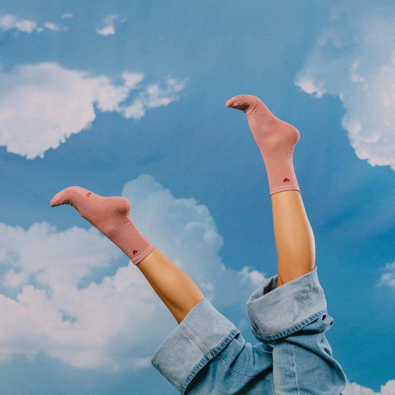 Kojinės Širdis, žaismingos spalvotos kojinės, Originali dovana vyrams, moterims, vaikams ir paaugliams, universalus dydis, širdies formos kojinės  - EAT MY SOCKS Love Me