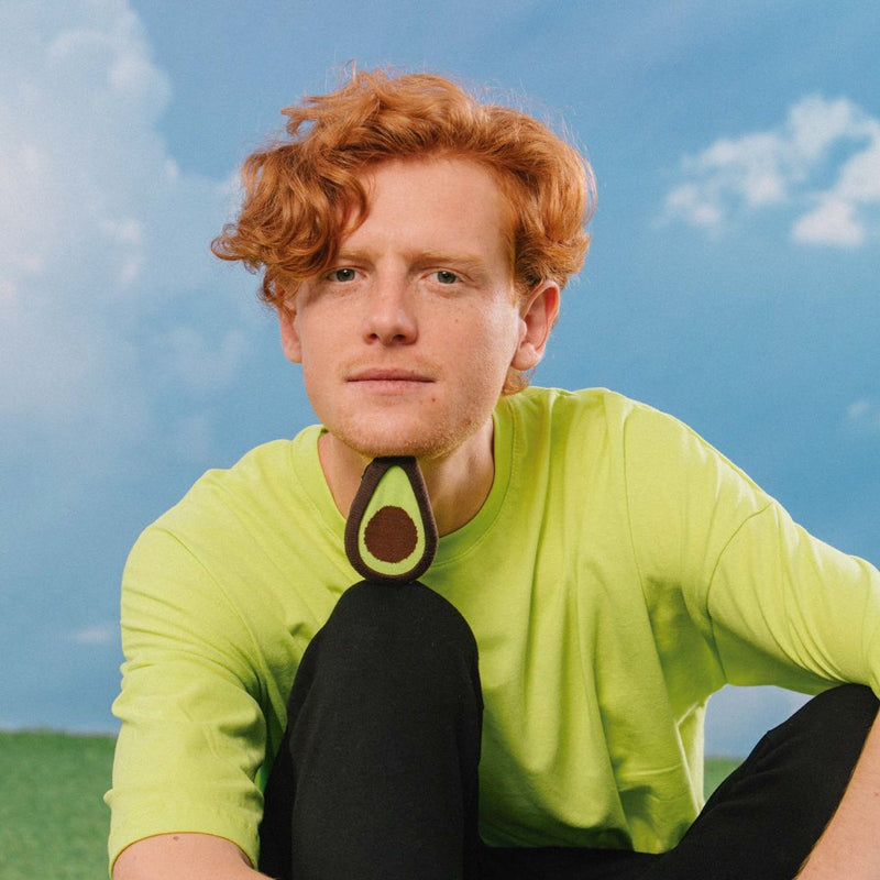 Kojinės avokadas, žaismingos spalvotos kojinės, Originali dovana vyrams, moterims, vaikams ir paaugliams, universalus dydis, avokado formos kojinės  - EAT MY SOCKS Ripe Avocado