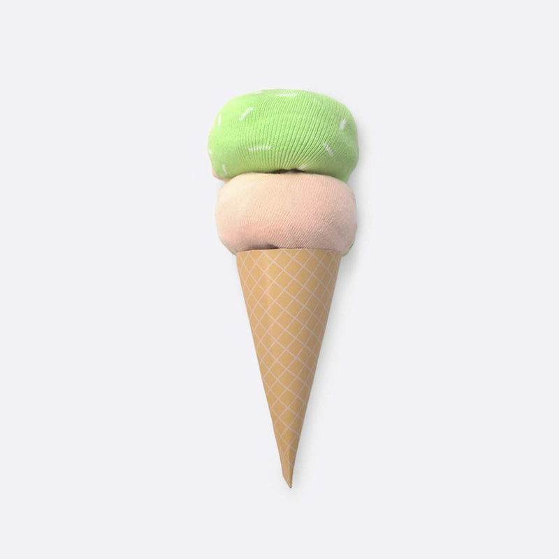 EAT MY SOCKS Dolce Gelato, Kojinės Ledai Traškiame Vaflyje, žaismingos spalvotos kojinės, Originali dovana vyrams, moterims, vaikams ir paaugliams, universalus dydis, vaisinių ledų formos kojinės