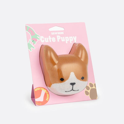 Kojinės mielas šuniukas, žaismingos spalvotos kojinės, Originali dovana vyrams, moterims, vaikams ir paaugliams, universalus dydis, šuniuko formos kojinės - EAT MY SOCKS Cute Puppy