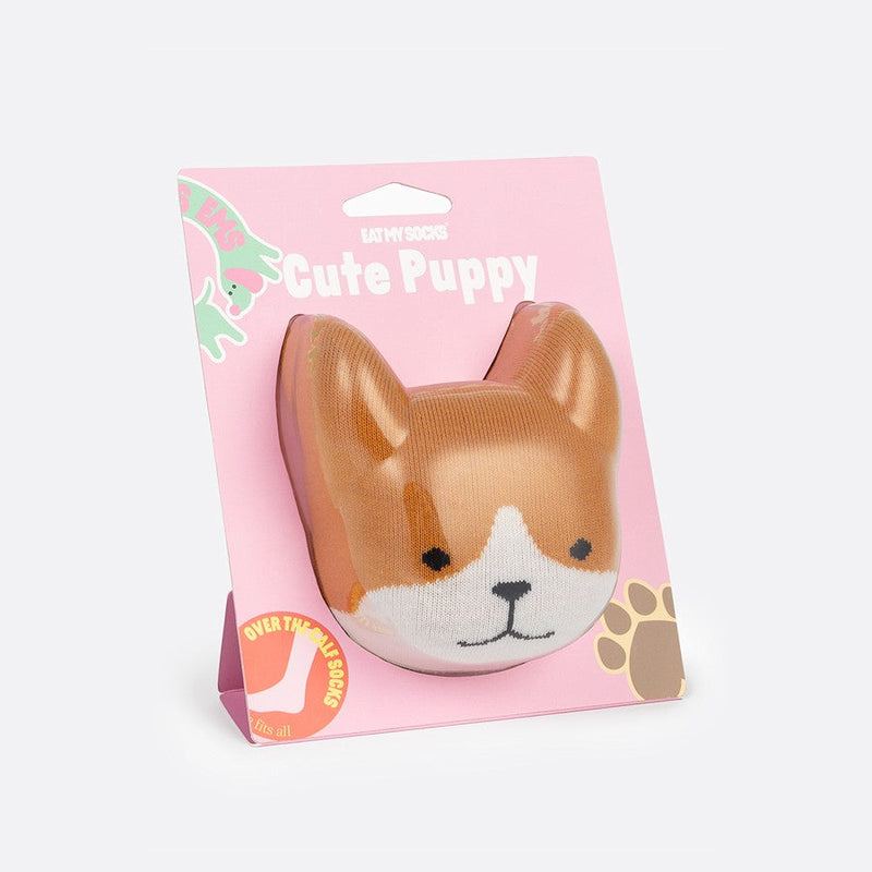 Kojinės mielas šuniukas, žaismingos spalvotos kojinės, Originali dovana vyrams, moterims, vaikams ir paaugliams, universalus dydis, šuniuko formos kojinės - EAT MY SOCKS Cute Puppy