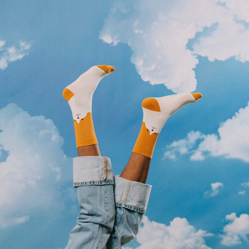 Kojinės mielas šuniukas, žaismingos spalvotos kojinės, Originali dovana vyrams, moterims, vaikams ir paaugliams, universalus dydis, šuniuko formos kojinės - EAT MY SOCKS Cute Puppy