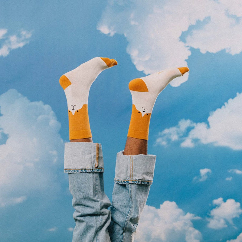 Kojinės mielas šuniukas, žaismingos spalvotos kojinės, Originali dovana vyrams, moterims, vaikams ir paaugliams, universalus dydis, šuniuko formos kojinės - EAT MY SOCKS Cute Puppy