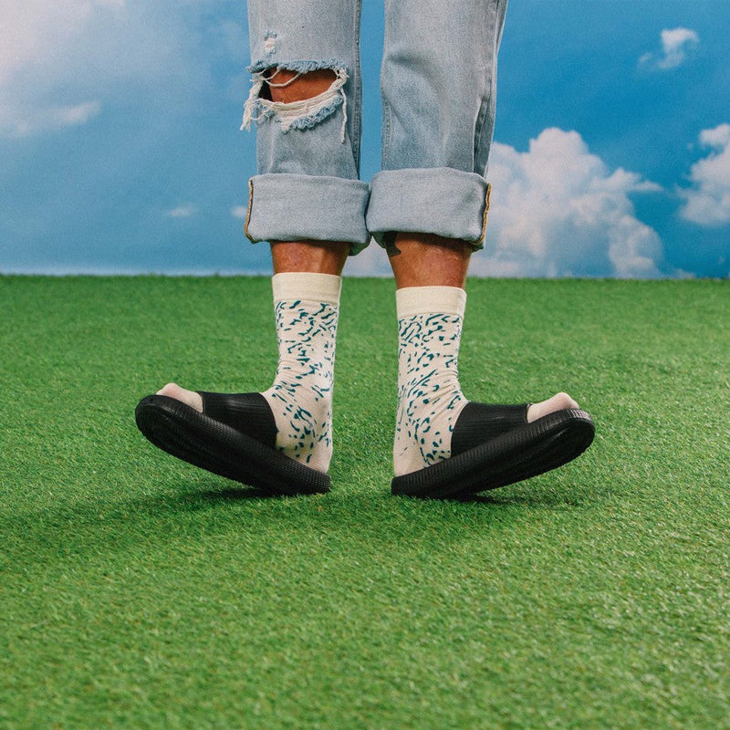 Kojinės Mėlynasis Pelėsinis Sūris, žaismingos spalvotos kojinės, Originali dovana vyrams, moterims, vaikams ir paaugliams, universalus dydis, sūrio formos kojinės  - EAT MY SOCKS Blue Cheese