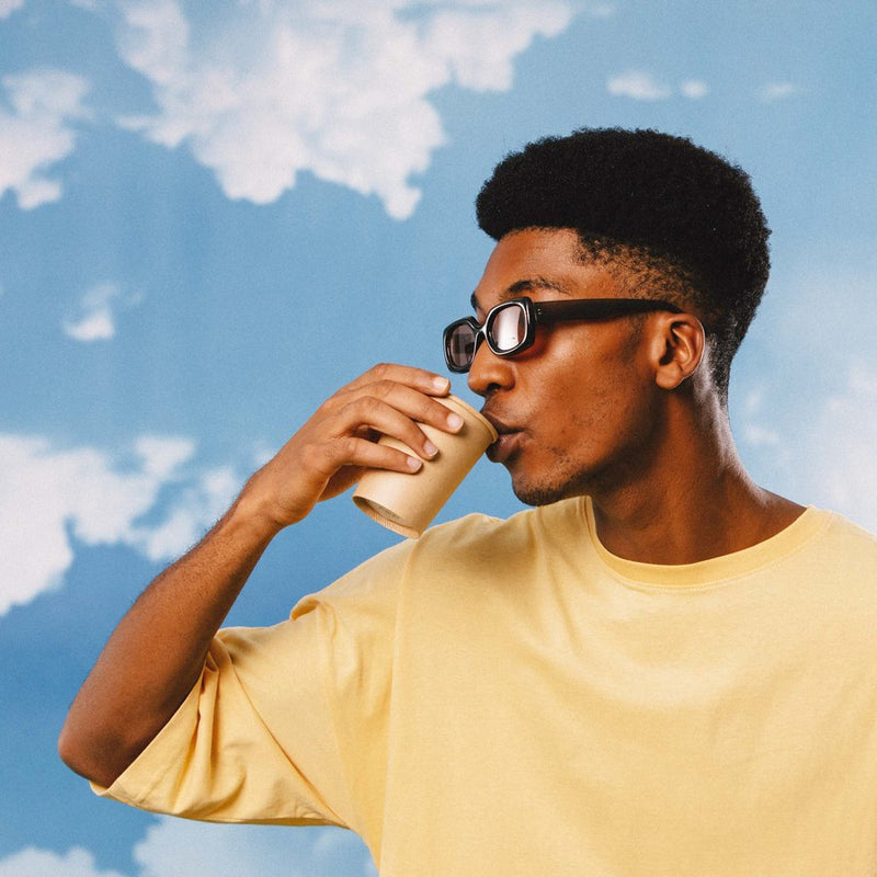 EAT MY SOCKS Caffè Latte, Kojinės Kava Latte su Pieno Puta, žaismingos spalvotos kojinės, Originali dovana vyrams, moterims, vaikams ir paaugliams, universalus dydis, latte kavos formos kojinės