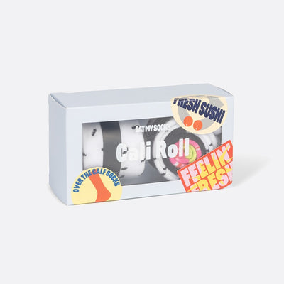 Kojinės Suši, žaismingos spalvotos kojinės, Originali dovana vyrams, moterims, vaikams ir paaugliams, universalus dydis, suši formos kojinės  - EAT MY SOCKS California Roll Sushi