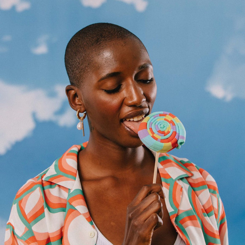 EAT MY SOCKS Sweet Lollipop, Kojinės Ledinukas ant pagaliuko, žaismingos spalvotos kojinės, Originali dovana vyrams, moterims, vaikams ir paaugliams, universalus dydis, čiulpinuko formos kojinės