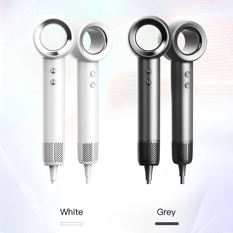 OSOM Plaukų Džiovintuvas High Speed Hair Dryer 110,000 aps/min, 1400 W, su Jonų Funkcija, Pilkos Spalvos