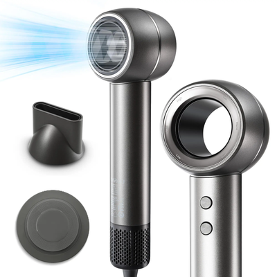 Plaukų Džiovintuvas High Speed Hair Dryer 110,000 aps/min, 1400 W, su Jonų Funkcija, Pilkos Spalvos