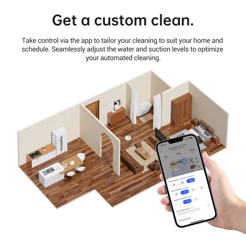 Dreame L10S Plus Robot Vacuum Cleaner with Smart Mopping, Automatic Self-Cleaning, Powerful Suction, and AI Navigation