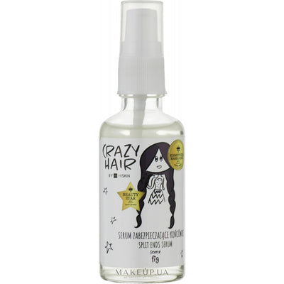 Crazy Hair Fig Split End Serum, Atstatantis serumas plaukų galiukams, serumas nuo plaukų slinkimo, serumas nuo plaukų galiukų lūžinėjimo, plaukų galiukus saugantis serumas, plaukų galiukus stiprinantis serumas, serumas sausiems plaukams, serumas nušiurusiems plaukams