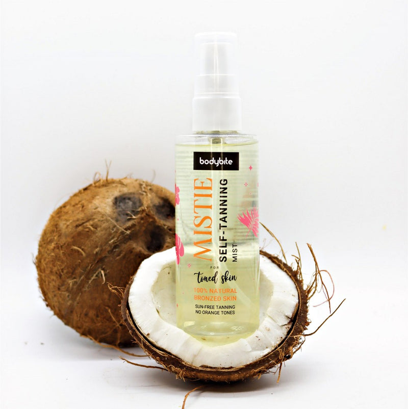 Bodybite MISTIE Savaiminio įdegio vanduo su kokosų vandeniu