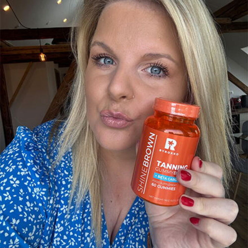 SHINE BROWN BETA KAROTINO ĮDEGIO GUMINUKAI grozioplanas.lt