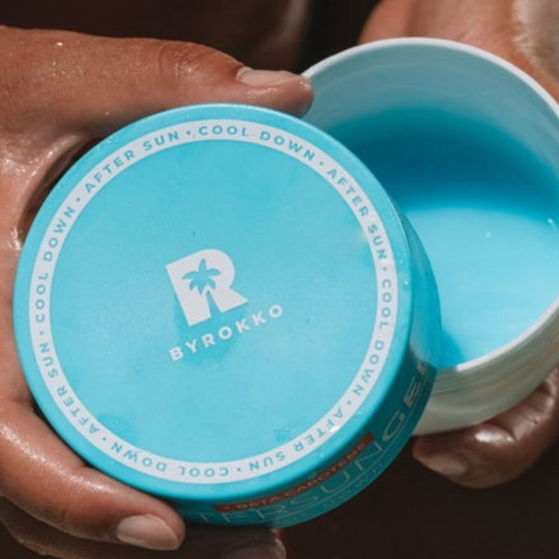 BYROKKO Shine Brown After Sun Šaldantis Gelis su Beta Karotenu 200 g, apsaugo nuo odos lupimosi, išlaiko įdegį ilgiau, drėkina odą, vėsinantis gelis veidui ir kūnui