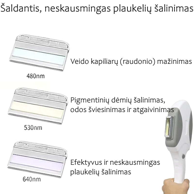 Namų lazerinis plaukų šalinimo įrenginys – ilgalaikė glotni oda be pastangų