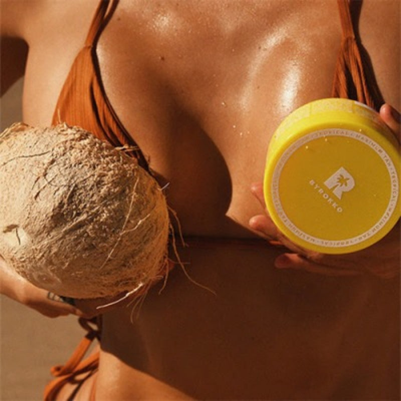 Tropinių vaisių įdegį skatinantis kremas BYROKKO Shine Brown Tropical Tanning Cream