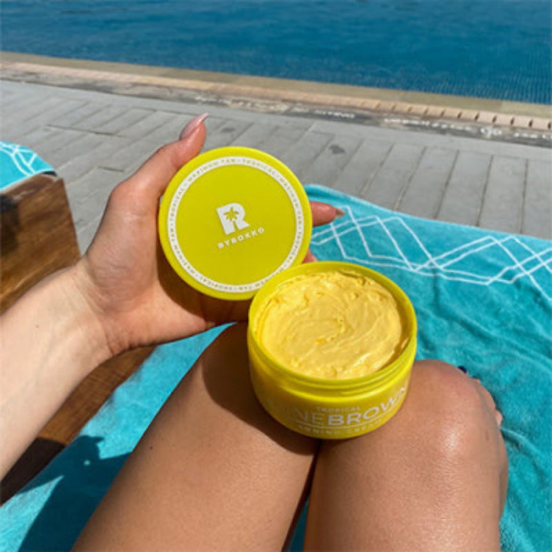 Tropinių vaisių įdegio kremas BYROKKO Shine Brown Tropical Tanning Cream