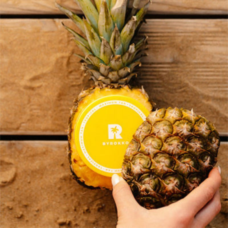 Tropinių vaisių įdegio kremas su ananasais BYROKKO Shine Brown Tropical Tanning Cream