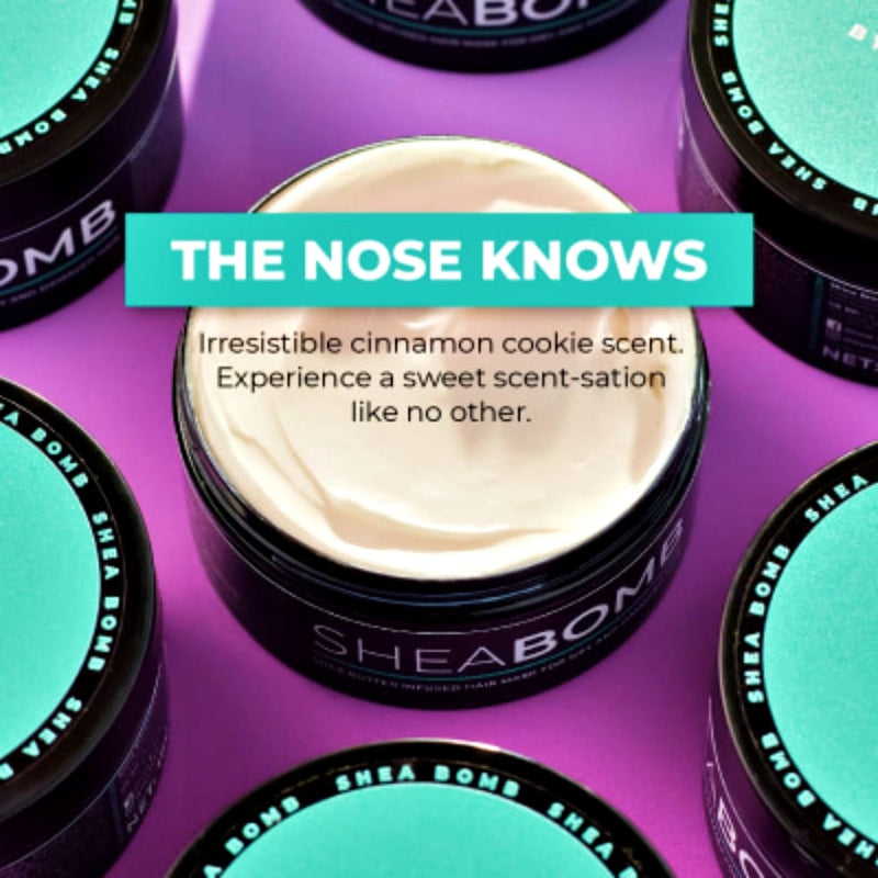 BYROKKO SHEA BOMB Hair Mask, Maitinanti plaukų kaukė su taukmedžio sviestu, atkurianti plaukų kaukė, drėkinanti plaukų kaukė, kaukė dažytiems plaukams, plaukų kaukė priaugintiems plaukams