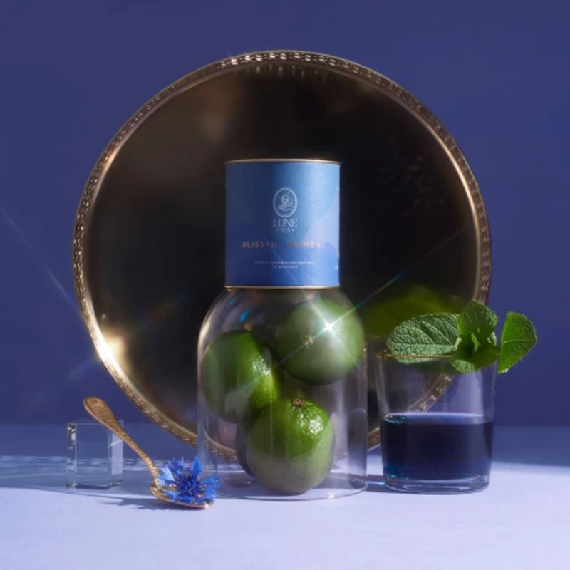 Raminanti arbata, atpalaiduojanti arbata, arbata miegui, miegą gerinanti arbata, žolelių arbata - Lune Tea Blissful Moment, Relax Tea