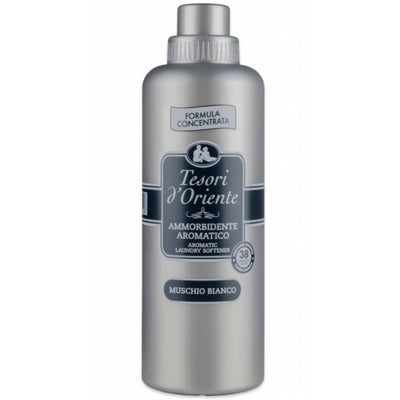 Tesori d'Oriente MUSCHIO BIANCO Fabric Softener, Parfumuotas Skalbinių Minkštiklis 760 ml, audinių kondicionierius, Kvapnus skalbinių minkštiklis, koncentruotas skalbinių minkštiklis, aromaterapinis skalbinių minkštiklis, ilgai išliekantis gaivus kvapas