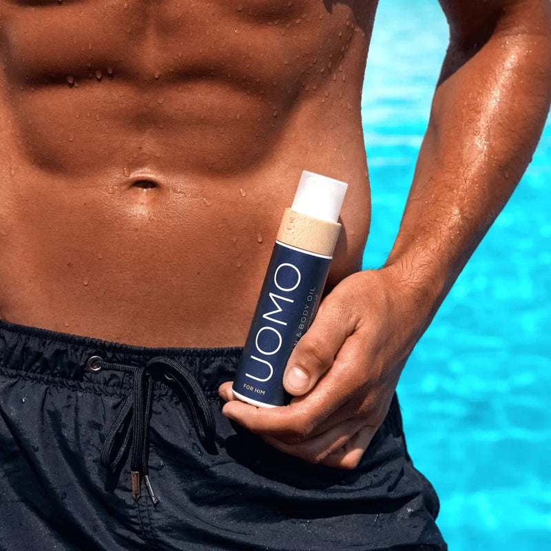COCOSOLIS Organiškas Vyriškas Įdegio Aliejus Kūnui UOMO MEN tanning oil, įdegiui saulėje ir soliariume