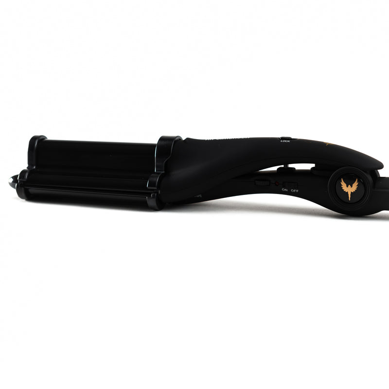 HH Simonsen ROD VS5 Keramikinės Plaukų Garbanojimo Žnyplės, padės sukurti ilgai išliekančias paplūdimio stiliaus garbanas, puikiai tinka storiems plaukams