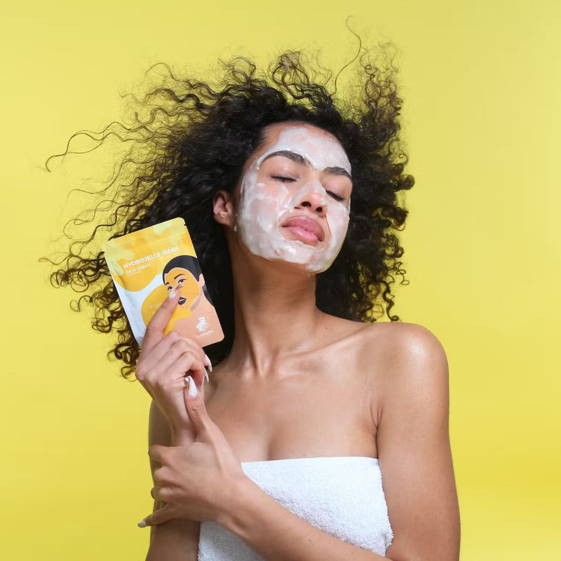 Hidrogelinė veido kaukė su sraigių sekretu ir 24 karatu auksu, alginatinė nulupama veido kaukė, hidrogelio kaukė, griožio salonams ir profesionalams - Cleopatre Beauty