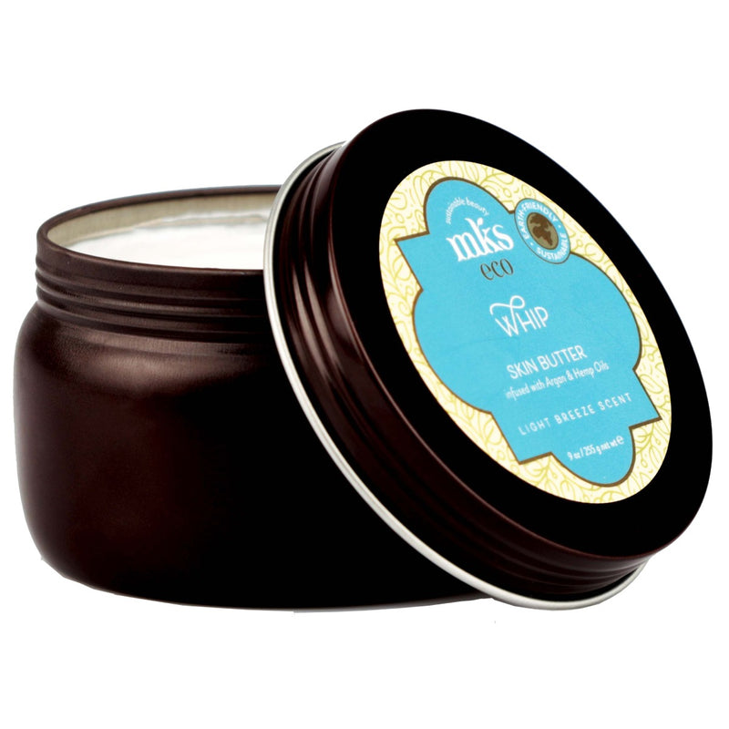 MKS eco Marrakesh Kūno Sviestas Bergamotės ir Kadagio Uogų Aromato su argano ir kanapiu aliejumi, intensyviai drėkina ir minkština rankų, kūno ir pėdų odą