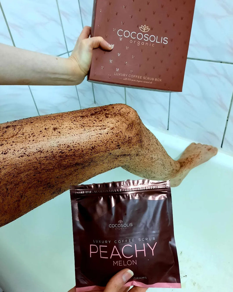 COCOSOLIS Prabangi Dėžutė su 4 Natūraliais Kūno Šveitikliais