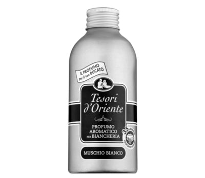 Tesori d'Oriente MUSCHIO BIANCO Skalbinių Kvepalai, rytietiški kvepalai skalbiniams, audinių kvepalai, skalbimo mašinos kvepalai, rūbų kvepalai skabimui, skalbimo kvepalai, muskuso kvepalai