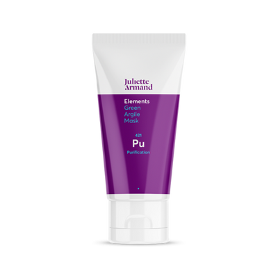 Juliette Armand Veido Kaukė Riebiai Odai su Žaliuoju Moliu giliai valo odą, atveria poras, reguliuoja riebumą ir sudaro sąlygas odos detoksikacijai
