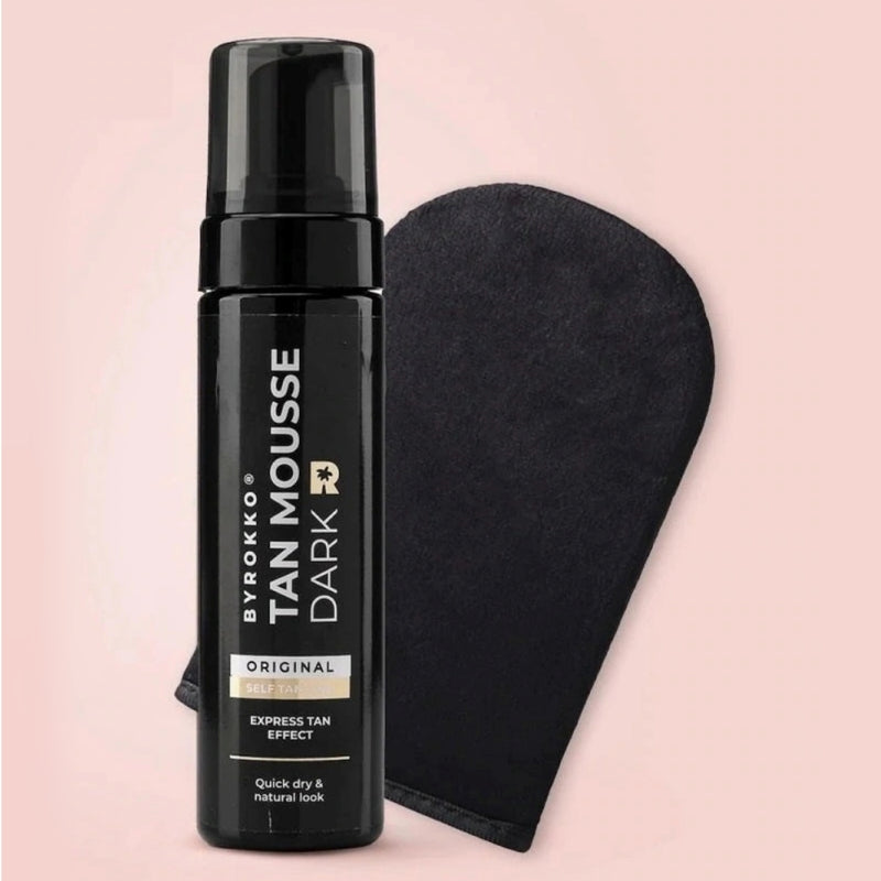 Savaiminio įdegio putos su mikropluošto savaiminio įdegio pirštine - BYROKKO