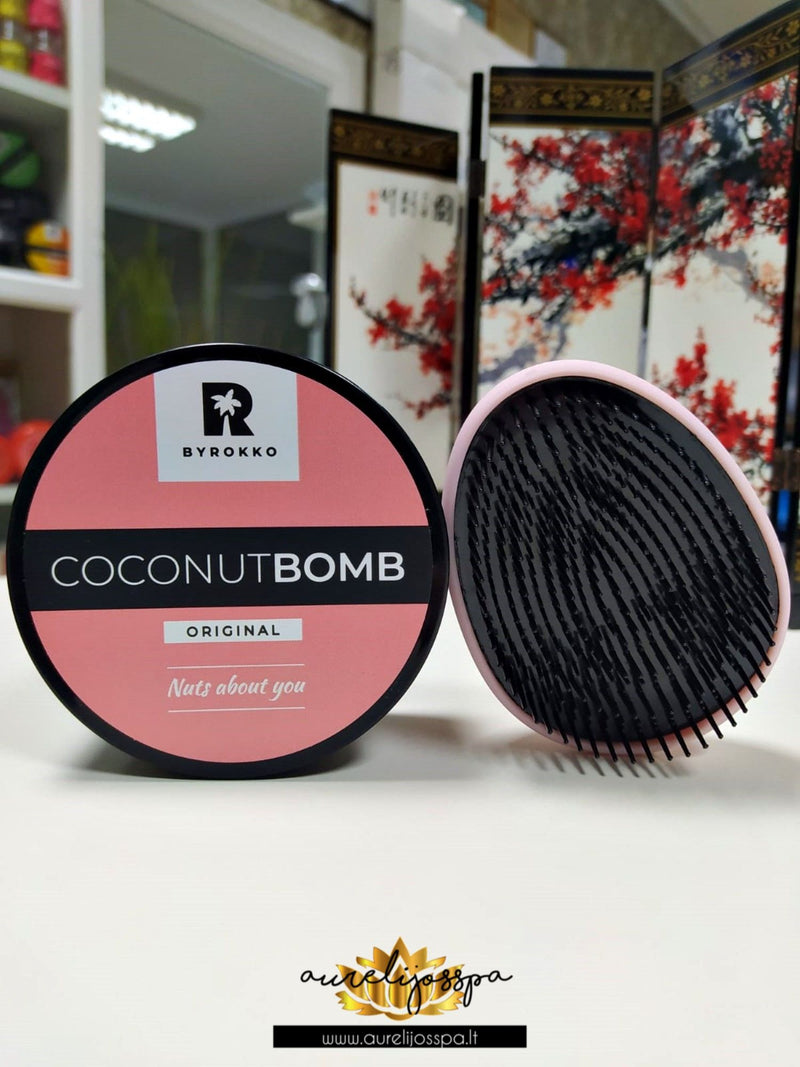 Kokosų plaukų kaukė su šukomis - BYROKKO