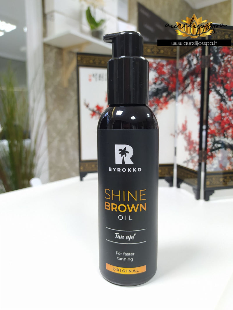 Shine Brown įdegio aliejus - BYROKKO